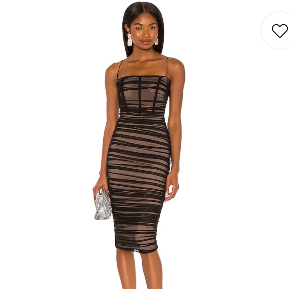 REVOLVE MECCA MIDI DRESS IN BLACK Size Small